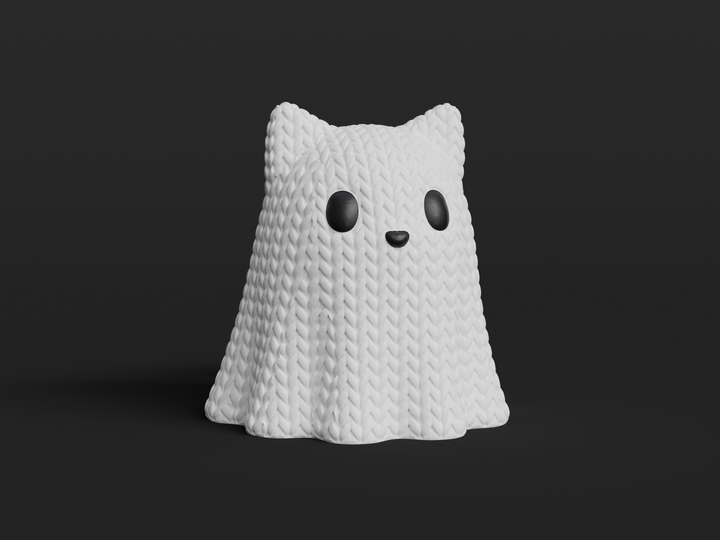 Ghost Cat Printlits 3D printed collectable character