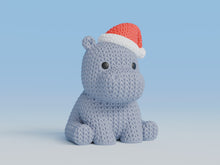 Santa Hippo Printlits 3D printed collectable character