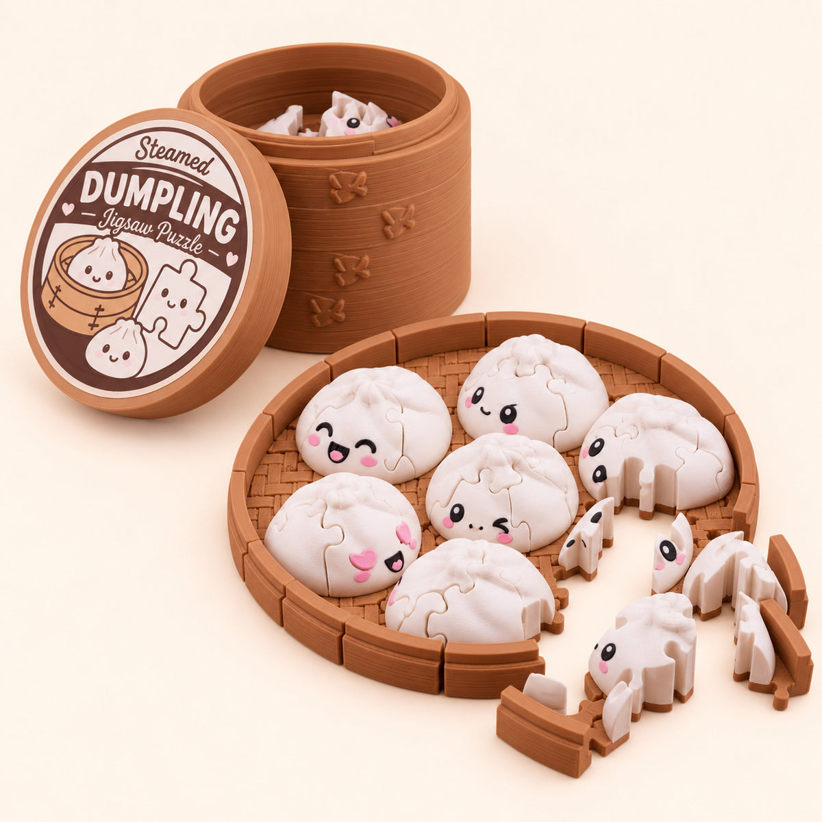 Dumpling Jigsaw Puzzle & Storage Container
