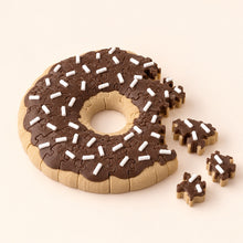 Chocolate icing donut puzzle