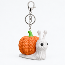 Pumpkin Snail keychain
